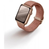 Uniq Aspen Apple Watch 38/40/41mm fonott szíj rózsaszín