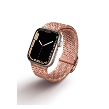 Uniq Aspen Designer Edition fonott szíj Apple Watch 38/40/41mm, rózsaszín okosóra kellék