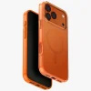 Uniq Clario tok iPhone 17 Pro Max Magclick töltés narancssárga színben