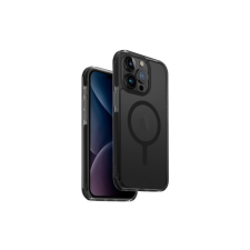 Uniq Combat Apple iPhone 15 Pro Max Magsafe Szilikon tok, karbon fekete tok és táska