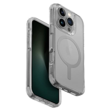Uniq Combat Magclick Charging tok iPhone 16 Pro Max - átlátszó szürke szegéllyel tok és táska