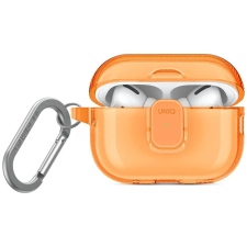 Uniq Glase Pro Apple AirPods Pro 2 tok karabinerrel, narancs fülhallgató, fejhallgató tok