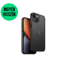 Uniq Hybrid Air Fender Apple iPhone 14, szilikon tok, fekete-átlátszó tok és táska