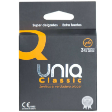 Uniq - KLASSZIKUS LATEXMENTES ÓVSZER 3 DARAB óvszer