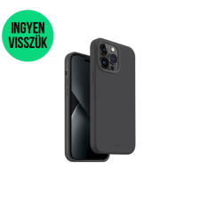 Uniq Lino Hue Apple iPhone 14 Plus, MagSafe szilikon tok, fekete tok és táska