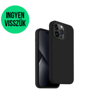 Uniq Lino Hue Apple iPhone 14 Pro Max, MagSafe szilikon tok, fekete tok és táska