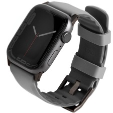 Uniq Linus Airosoft Apple Watch S1/2/3/4/5/6/7/SE Szilikon szíj 38/40/41mm - Szürke okosóra kellék