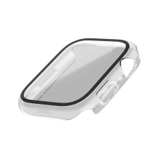 Uniq Nautic Apple Watch 41mm műanyag tok üvegfóliával, átlátszó okosóra kellék