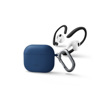 Uniq Nexo Apple Airpods (3. gen) tok fülkampóval, kék fülhallgató, fejhallgató tok