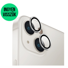 Uniq Optix Apple iPhone 14/14 Plus tempered glass kamera védő üvegfólia, ezüst mobiltelefon kellék