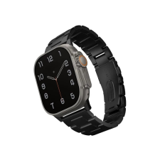Uniq Osta Apple Watch 42/44/45/49mm fém szíj fekete okosóra kellék