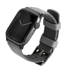 Uniq pasek Linus Apple Watch Series 4/5/6/7/8/SE/SE2 38/40/41mm. Airosoft szilikon kréta szürke okosóra kellék