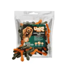  UNIQ PETS DOG SNACKS DENTAL – Dentális kutyajutalomfalat – rágókefe mix, 500g jutalomfalat kutyáknak