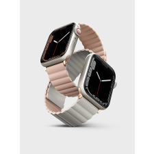 Uniq Revix Apple Watch S1/2/3/4/5/6/SE Szilikon szíj 42/44/45mm - Rózsaszín/Bézs okosóra kellék