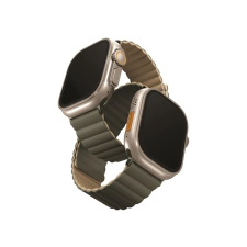 Uniq Revix mágneses szilikon szíj Apple Watch 42/44/45/49mm kék/barna okosóra kellék