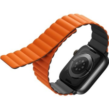 Uniq Revix Reversible Magnetic Szíj 45/44/42 mm-es Apple Watch okosórához - szürke/narancsszín okosóra kellék