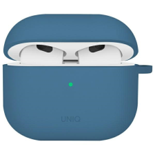 Uniq tok Nexo AirPods 4 + fülkampók szilikon csendes-óceáni kék fülhallgató, fejhallgató tok