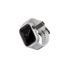 Uniq Uniq Monos Apple Watch 44/45mm hibrid szíj + tok, szürke okosóra kellék