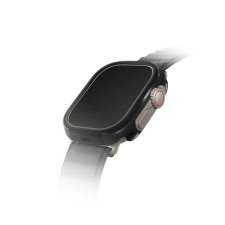 Uniq Valencia Apple Watch UItra 2/1 (49mm) aluminium tok, fekete okosóra kellék