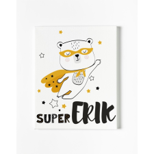 Unique Baby Egyedi névre szóló Falikép-Vászonkép - Super Maci egyedi ajándék