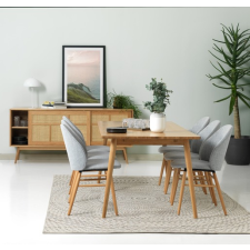  Unique Furniture BARRALI Étkezőasztal 90x190 cm barna tölgy 43250200 bútor