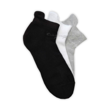 Unisex pamut futózokni - 3 pár - 35-38 - fehér-fekete-szürke - Evidence női zokni
