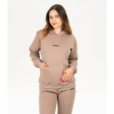  Uniszex kapucnis "Fluffy", cappuccino - M női nadrág