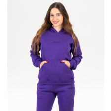 Uniszex kapucnis "Fluffy", lila - XL női nadrág