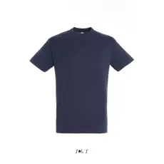  Uniszex REGENT kereknyakú rövid ujjú pamut póló, SOLS SO11380, French Navy-4XL