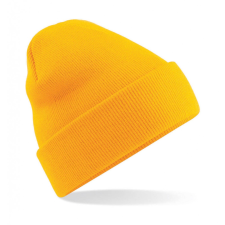  Uniszex téli sapka Beechfield Original Cuffed Beanie Egy méret, Aranysárga férfi sapka