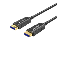 Unitek C11072BK HDMI - HDMI 2.0 Optikai kábel 25m - Fekete (C11072BK-25M) kábel és adapter
