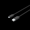 Unitek C14068BK USB-A apa - USB-C apa 2.0 Adat és töltőkábel - Fekete (2m)
