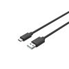 Unitek C14068BK USB-A apa - USB-C apa 2.0 Adat és töltőkábel - Fekete (2m) (C14068BK)