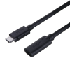 Unitek C14086BK-1M USB Type-C anya - USB Type-C apa 3.2 Adat és töltő Kábel - Fekete (1m) (C14086BK-1M)