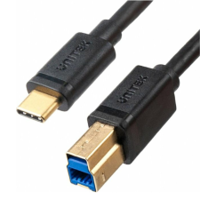 Unitek C14096BK-2M USB-C apa - USB-B apa 3.2 Nyomtató kábel - Fekete (2m) (C14096BK-2M) kábel és adapter