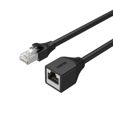 Unitek STP CAT6 Hosszabbító kábel 3m Fekete (C1896BK-3M) kábel és adapter