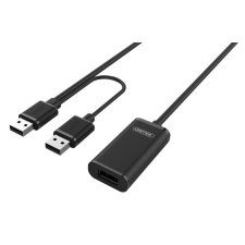Unitek Y-278 USB 2.0 Aktív hosszabbító kábel 10m - Fekete kábel és adapter
