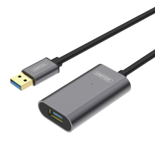 Unitek Y-3005 USB 3.0 Aktív hosszabbító kábel 10m - Fekete (Y-3005) kábel és adapter