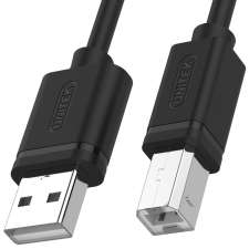 Unitek Y-C420GBK USB kábel 3 M USB 2.0 USB A USB B Fekete kábel és adapter
