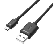 Unitek Y-C451GBK USB 2.0 - MicroUSB Adat- és Töltőkábel 1.0m Fekete kábel és adapter