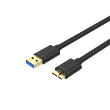 Unitek Y-C461GBK USB-A apa - Micro USB-B apa 3.0 Adat és töltőkábel - Fekete (1m) (Y-C461GBK) kábel és adapter