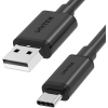 Unitek Y-C481BK USB-A apa - USB-C apa 2.0 Adat és töltőkábel - Fekete (0.5m)