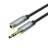 Unitek Y-C932ABK 3.5mm Jack (apa - anya) kábel 1m - Fekete (Y-C932ABK)