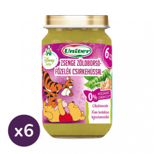 Univer zsenge zöldborsó főzelék csirkehússal, 6 hó+ (6x163 g) bébiétel