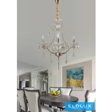 Universo Csillár 3 karos 3xE14 Max.40W D50x110cm arany világítás