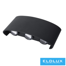 Universo fali lámpa LED 16w 1300lm 6500k IP65 169×80×40mm fekete kültéri világítás