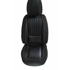  Univerzális autósüléshuzat-garnitúra, fekete ecobőr, első-hátsó gyerekülés huzat, betét