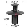  univerzális csavaros kárpit, burkolat rögzítő műanyag klipsz, bolha, kapocs CYT0174 (6mm)