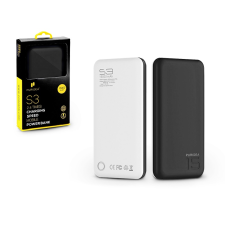  Univerzális hordozható, asztali akkumulátor töltő - Puridea S3 2xUSB 2.4A Power Bank - 15.000 mAh - black power bank