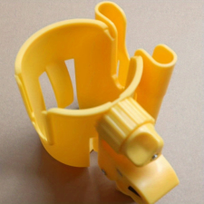  Univerzális pohártartó babakocsikhoz, - Sárga babakocsi kiegészítő